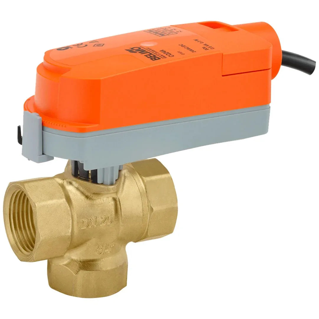 Valve Sets - Belimo ZoneTight 1" 3-way Cv4.4 CQ Actuator Non-FS 24V ON/OFF Float