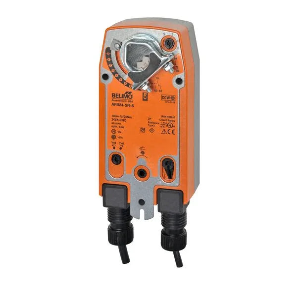 Damper Actuators - Belimo Damper Actuator 180 inlb 20Nm Spring-return 24V SPDT Modulating