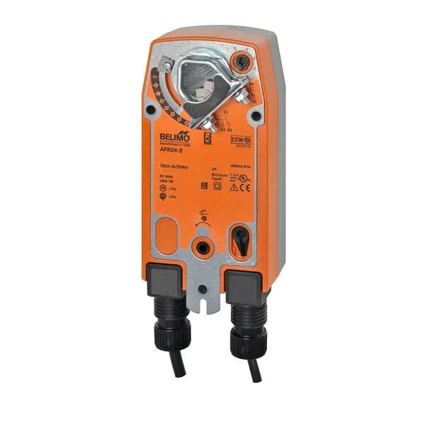 Damper Actuators - Belimo Damper Actuator 180 in-lb 20Nm Spring-return 24V ON/OFF 2xSPDT
