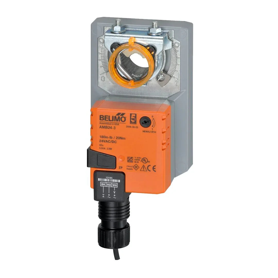 Valve Actuators - Belimo Configurable Actuator Nonfail-safe 0-135? MFT/Programmable 24V