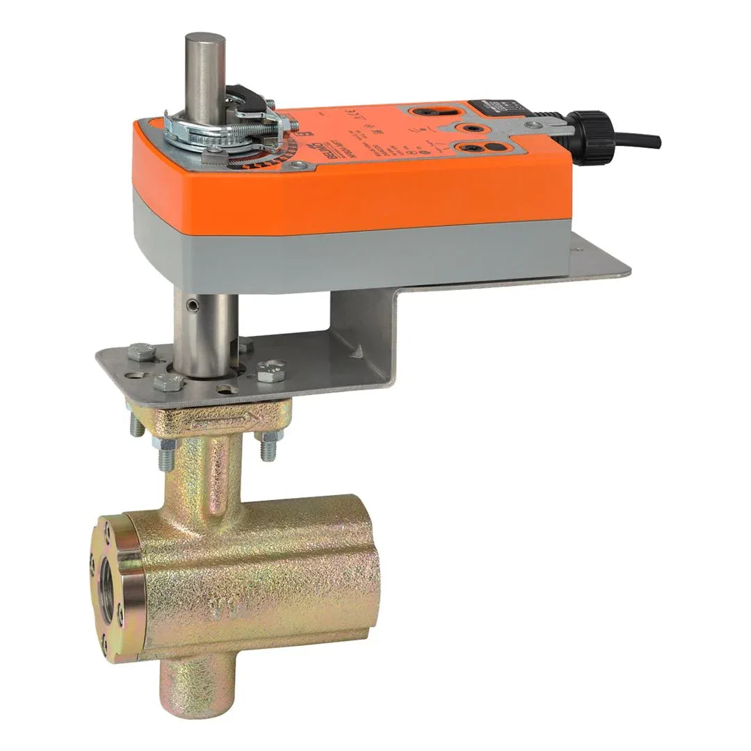 Valve Sets - Belimo Ball Valve 1½" 2-way Cv55 Actuator Spring-return 24-240V ON/OFF