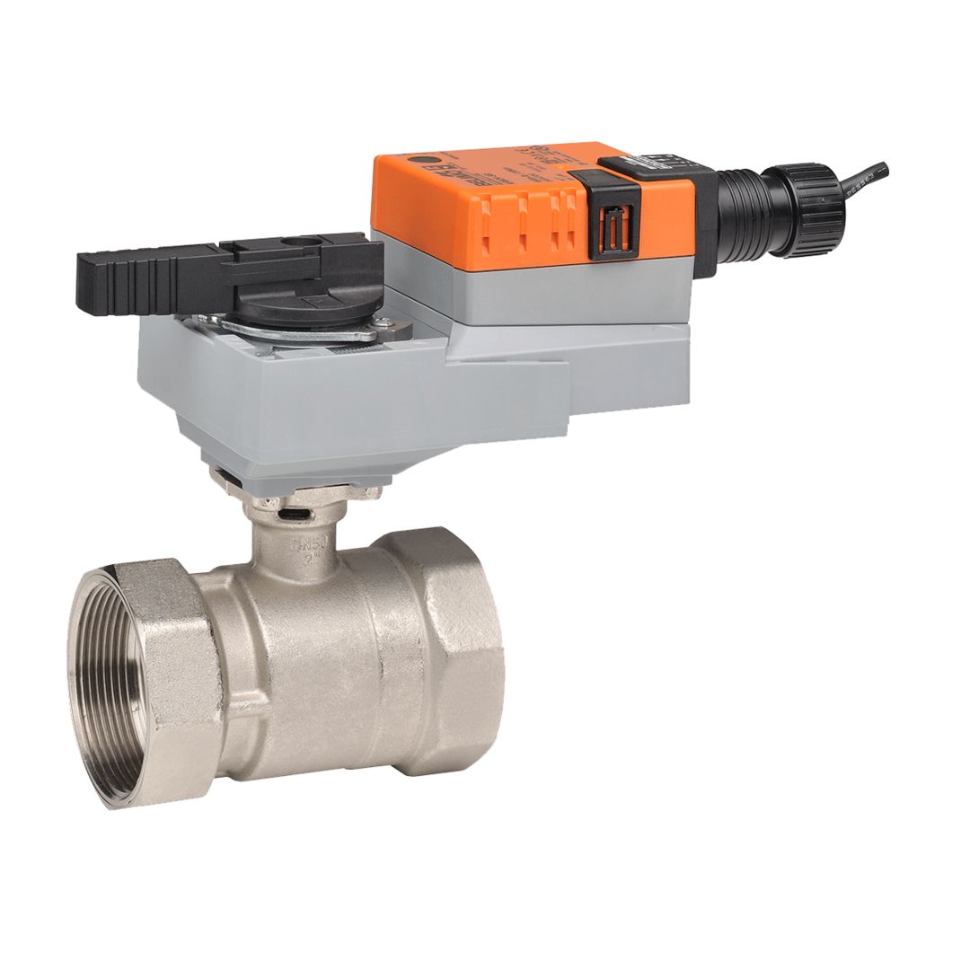 Belimo CCV ½" 2-way Cv0.8 LR Actuator Non-FS 24V ON/OFF Floating Point
