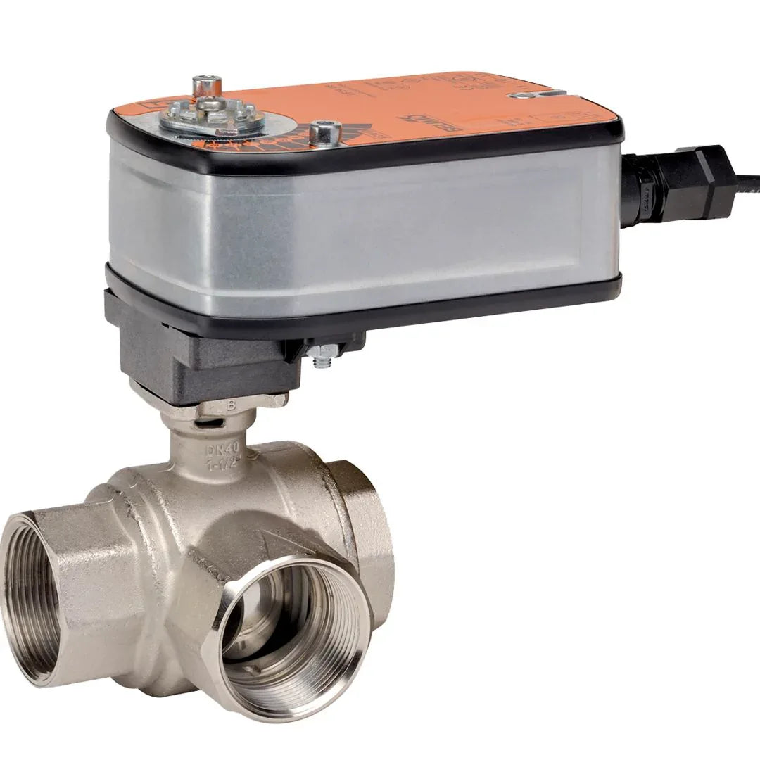 Valve Sets - Belimo CCV ½" 3-way Cv 0.3 Valve Actuator Spring-return 24V ON/OFF HVAC