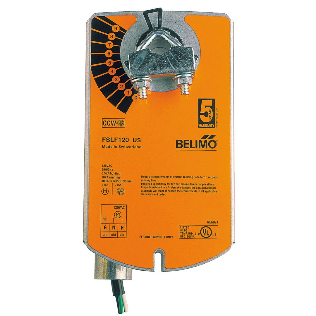 Belimo Fire & Smoke Actuator 3.5Nm Spring-return 120V ON/OFF Multipack 135 pcs