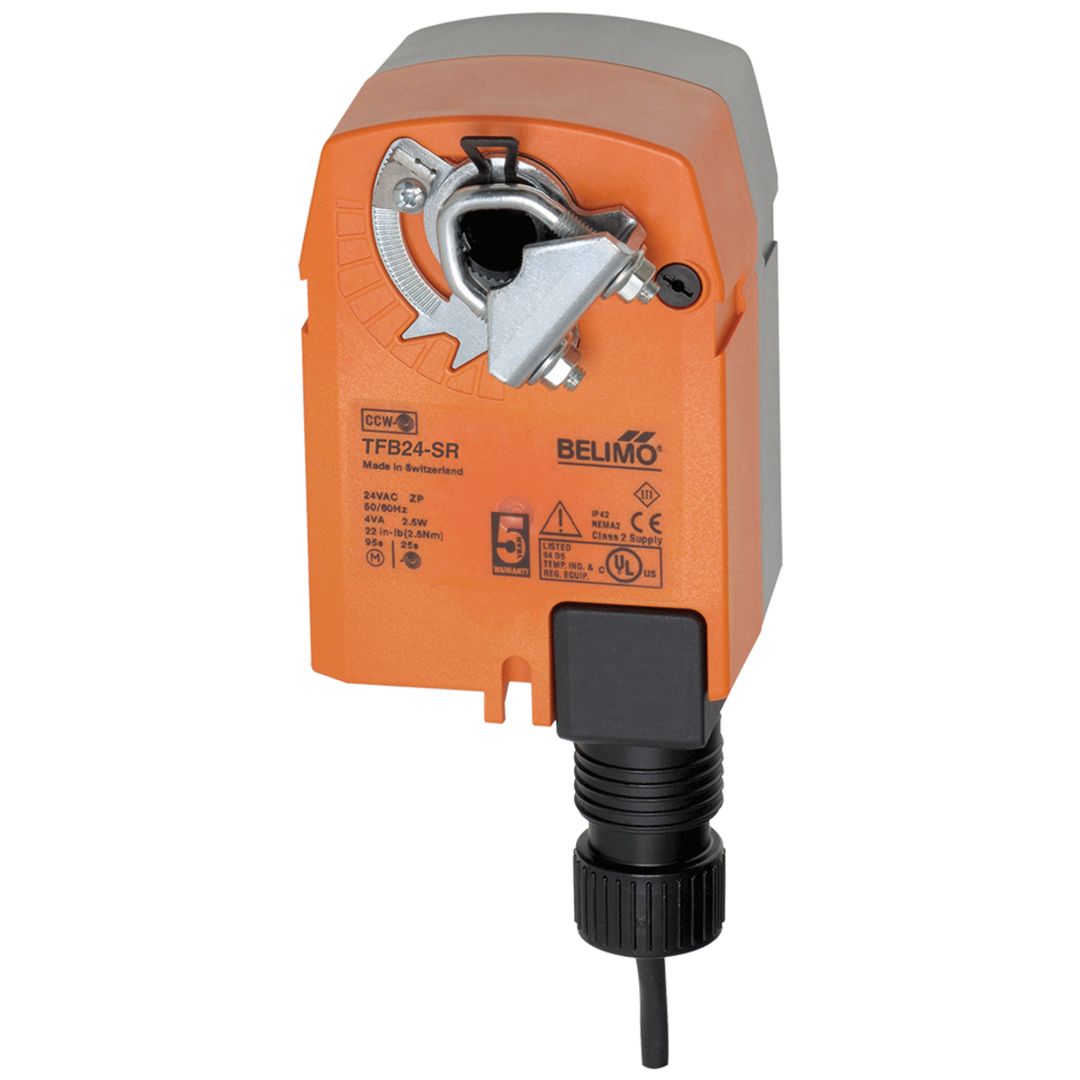 Belimo Damper Actuator 2.5 Nm Spring-return 24V Modulating HVAC Controls
