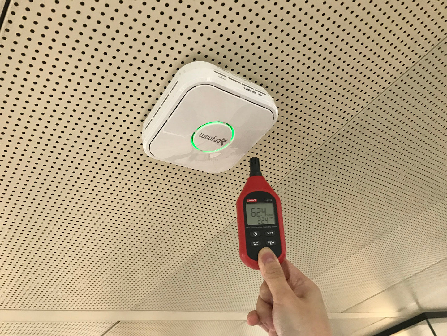 WOOFAA Hound IAQ Monitor PM2.5 TVOC CO2 RHT IoT Wifi