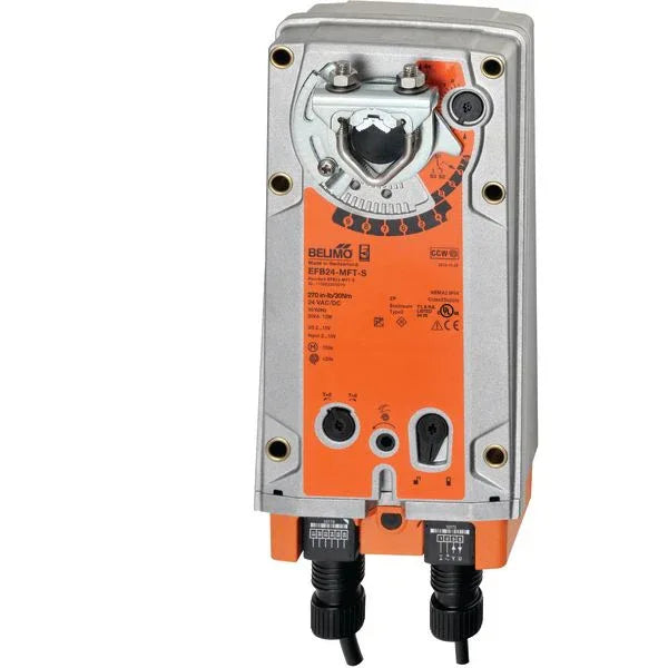 Damper Actuators - Belimo Damper Actuator 270 in-lb 30Nm Spring-return 24V SPDT MFT/Pro