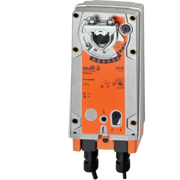Belimo Damper Actuator 270 in-lb 30Nm Spring-return 24V ON/OFF 2xSPDT