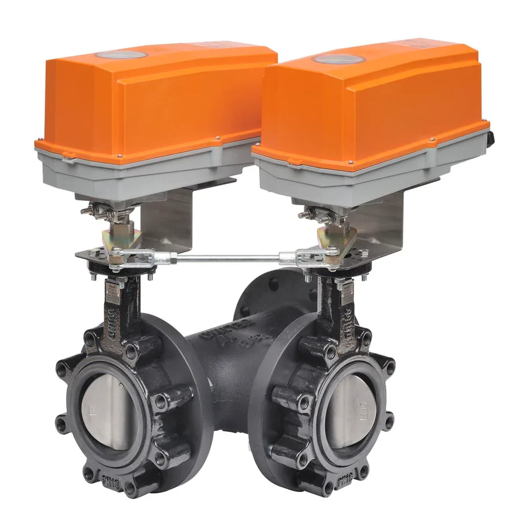 Valve Sets - Belimo Butterfly Valve 3" 3-way Cv302 Actuator Nonfail-safe 24V Modulating