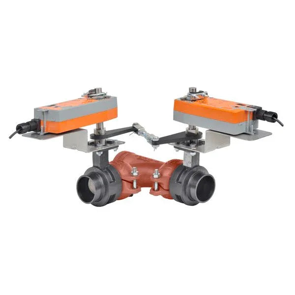 Valve Sets - Belimo Butterfly Valve 2" 3-way Cv115 Actuator Spring-return 24-240V ON/OFF