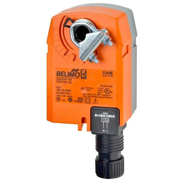 Damper Actuators - Belimo Fire & Smoke Actuator 2Nm Spring-return 24V ON/OFF Multipack 60 pcs