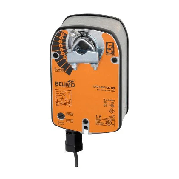 Damper Actuators - Belimo Damper Actuator 35 in-lb 4Nm Spring-return 24V 6…9 V MFT/Prog
