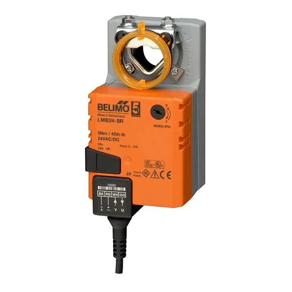 Damper Actuators - Belimo Config Damper Actuator 5Nm Nonfail-safe 24V Modulating LMX24-SR