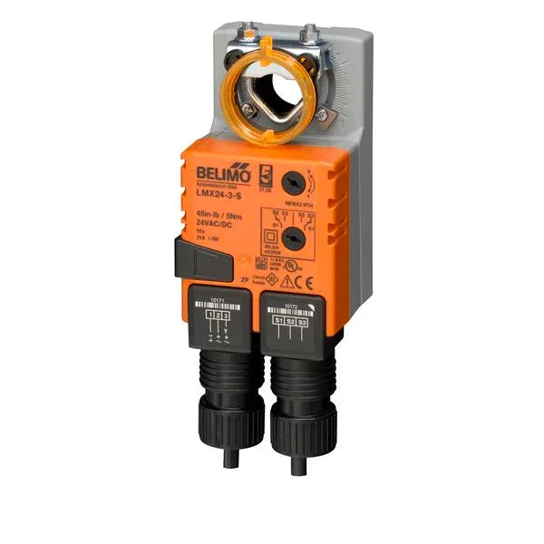 Damper Actuators - Belimo Damper Actuator 5Nm Nonfail-safe 24V ON/OFF Floating Pt SPDT