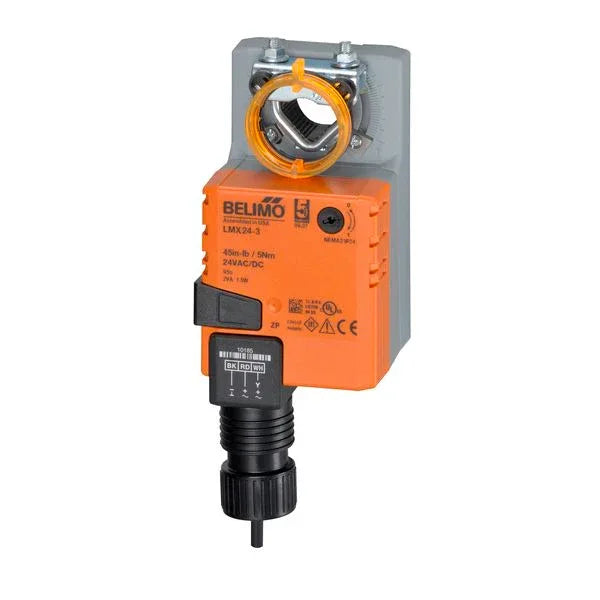 Damper Actuators - Belimo Config Damper Actuator 5Nm Nonfail-safe 24V ON/OFF Floating Pt