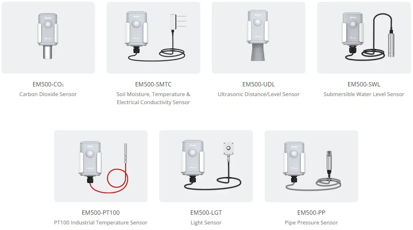 Sensors - Milesight IP67 Light Sensor Lux Data Logger Agriculture Hydroculture EM500-LGT