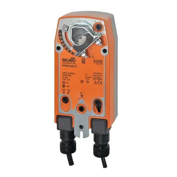 Damper Actuators - Belimo Damper Actuator 90 in-lb 10Nm Spring-return SPDT Modulating 24V
