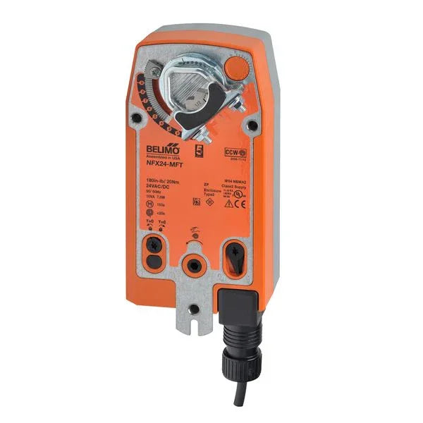 Damper Actuators - Belimo Damper Actuator 10Nm Spring-return 24V MFT/Programmable NFX24-MFT