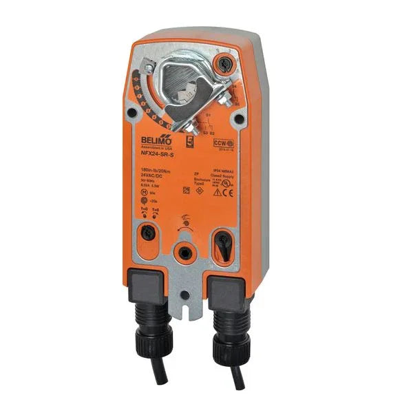 Damper Actuators - Belimo Damper Actuator 90 in-lb 10Nm Spring-return 24V SPDT Modulating