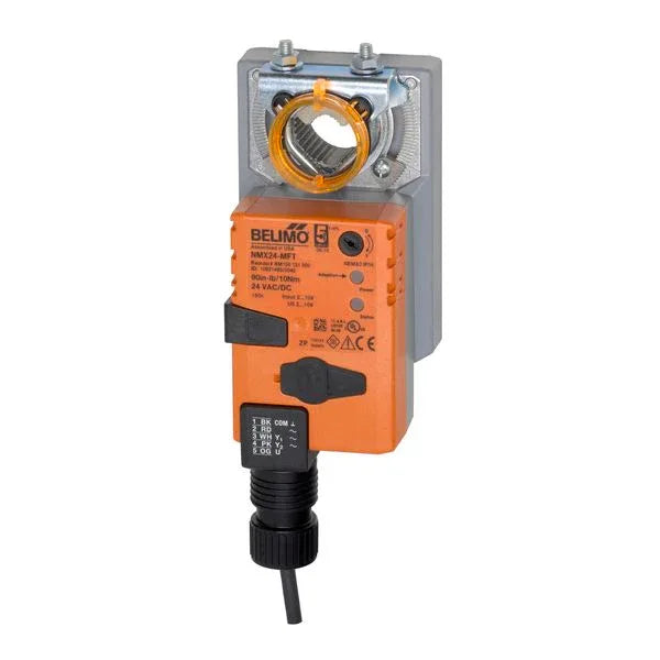 Damper Actuators - Belimo Config Damper Actuator 90 inlb 10Nm Nonfail-safe 24V MFT/Pro