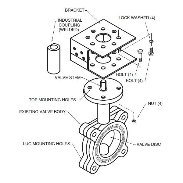 Accessories - Belimo Butterfly Valve Linkage PR PK Series Actuators UFLKP005 HVAC