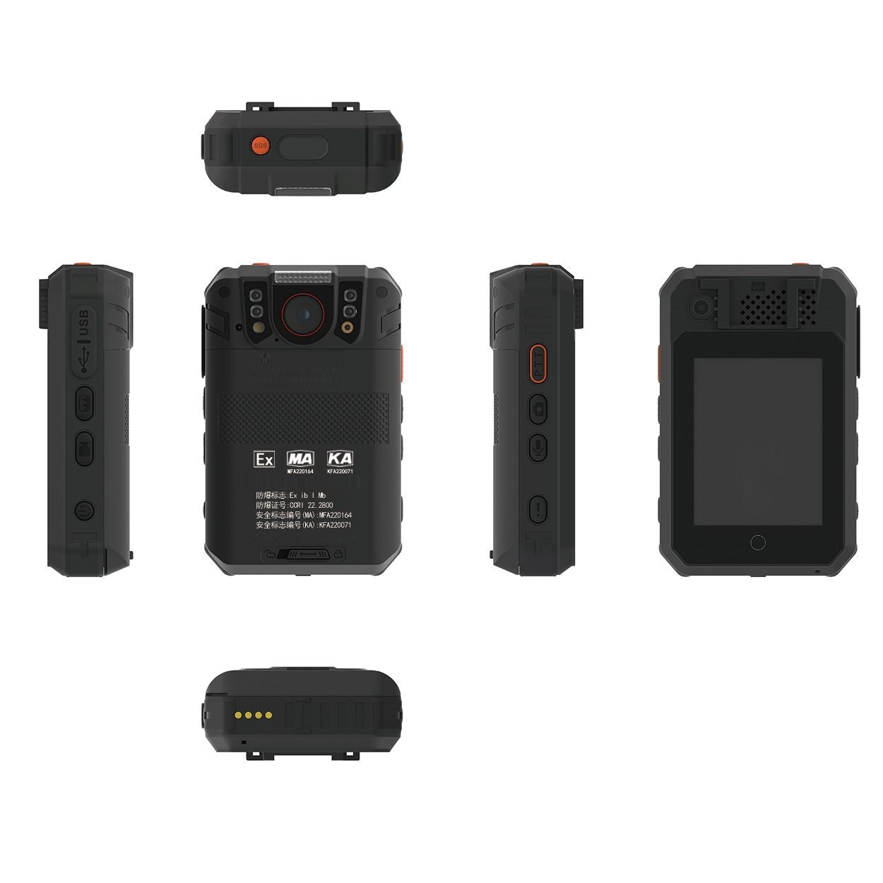 Explosion-proof 4G Body Cam 4K Intrinsic Safety Ex MA KA Compliance