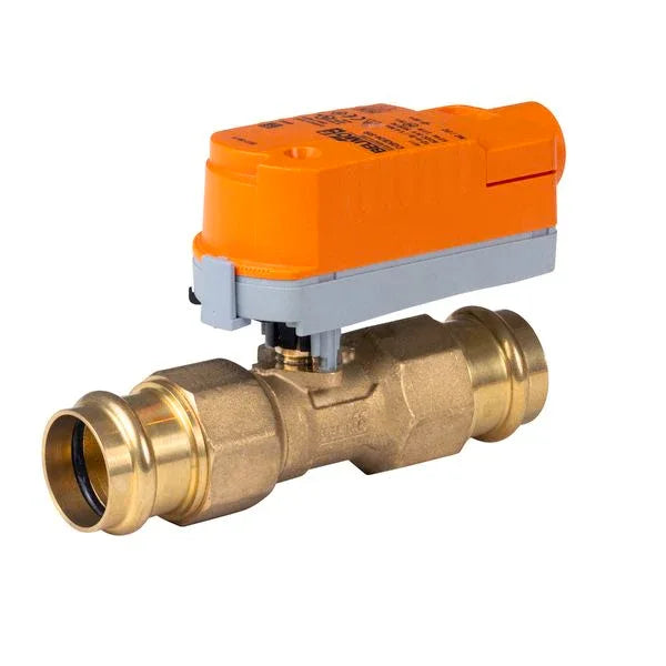 Valve Sets - Belimo ZoneTight Press Fit ¾" 2-way Cv9.8 Actuator Fail-safe 24V ON/OFF NO