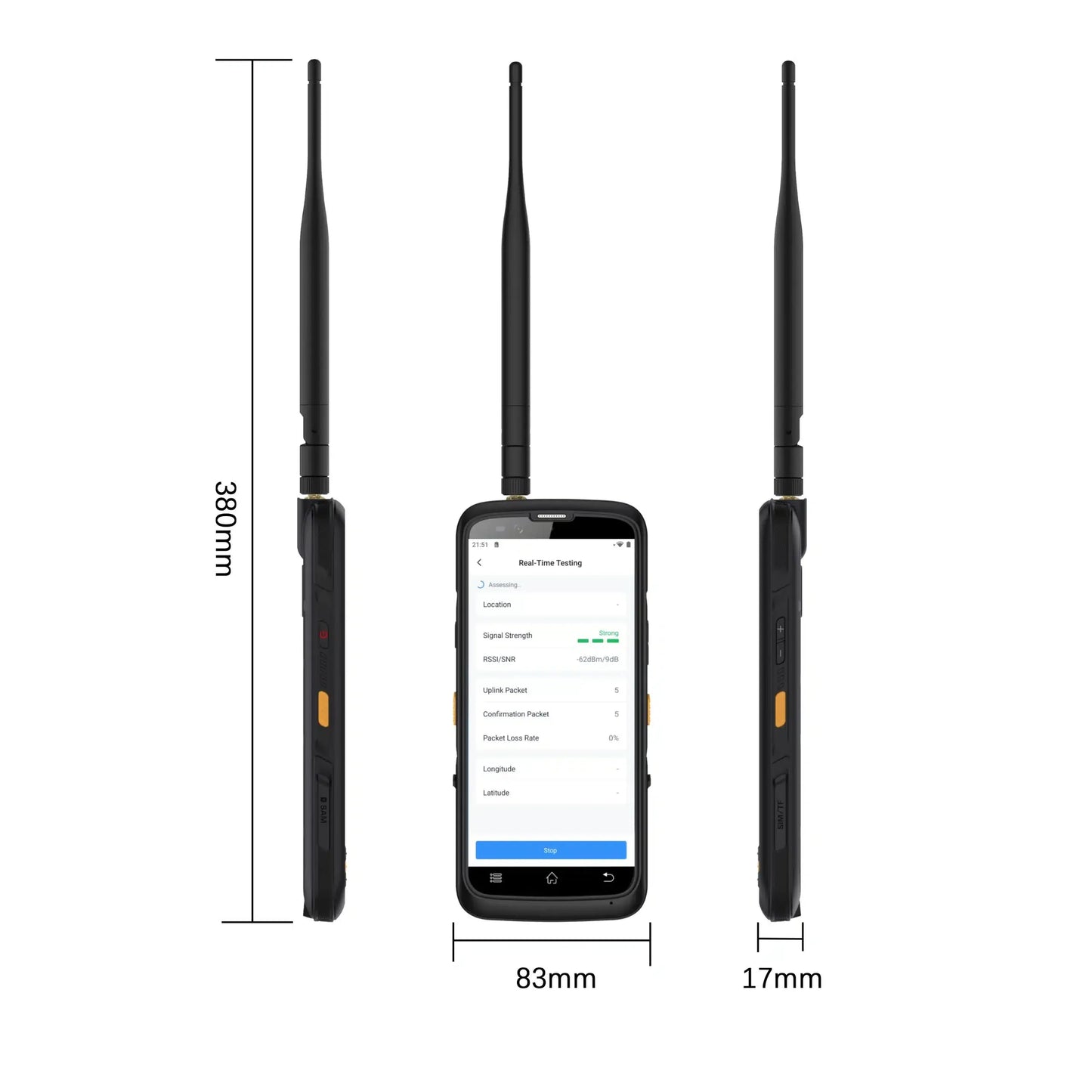 Meters - LoRaWAN Field Tester Milesight FT101 Network Signal Testing Device