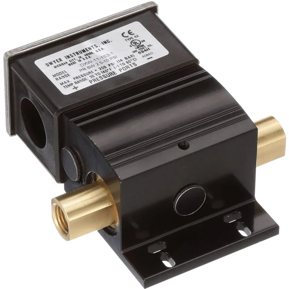 Switches - Dwyer Water Differential Pressure Switch 346-517 kPa ¼" Female NPT HVAC