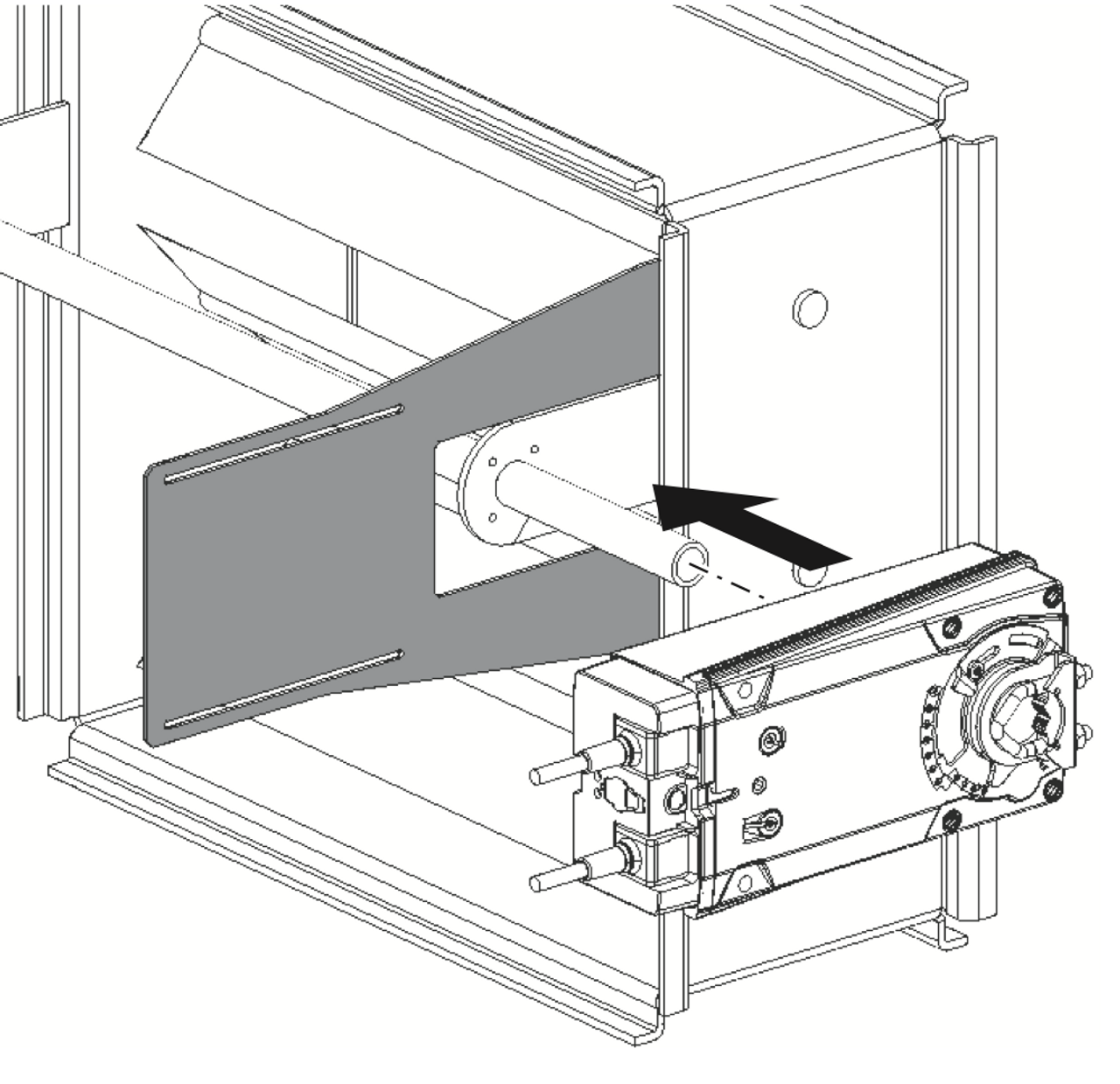 Belimo Jackshaft Mounting Bracket ZG-120 HVAC Control Parts HVAC Controls