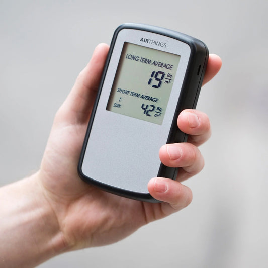 Airthings Corentium Home Radon Detector Eur Model 224 Portable Battery