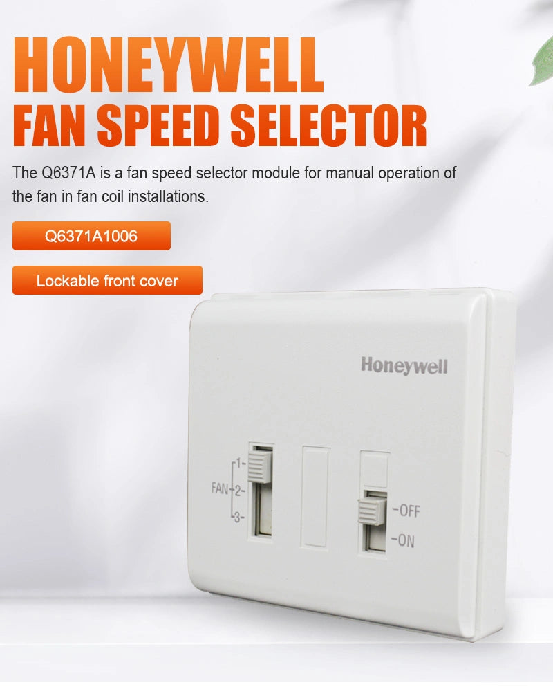 Honeywell Fan Speed Controller ON/OFF 1-2-3 Q6371A1006 HVAC Controls