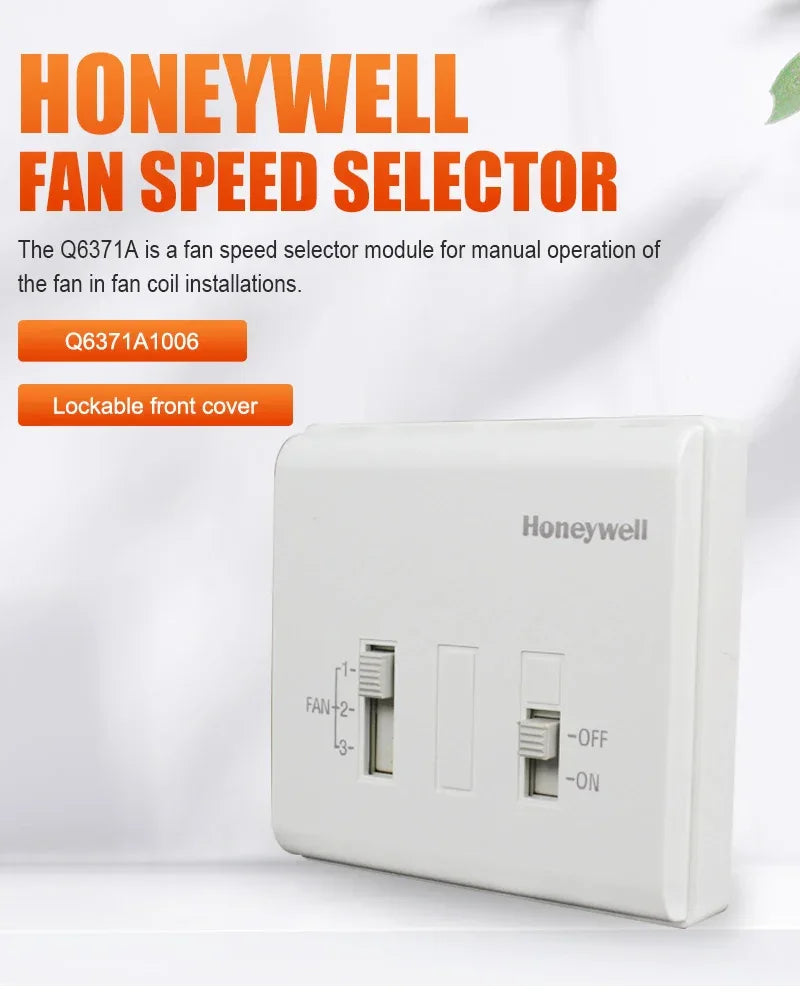 Controllers - Honeywell Fan Speed Controller ON/OFF 1-2-3 Q6371A1006 HVAC Controls