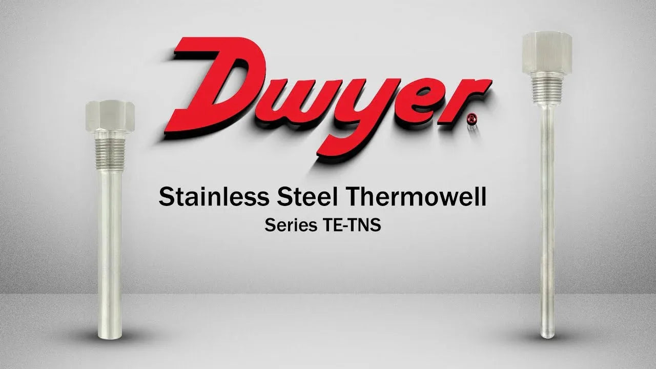 Accessories - Dwyer Stainless Steel 304 ½" NPT Thermowell Length 4" TE-TNS-N043N-00