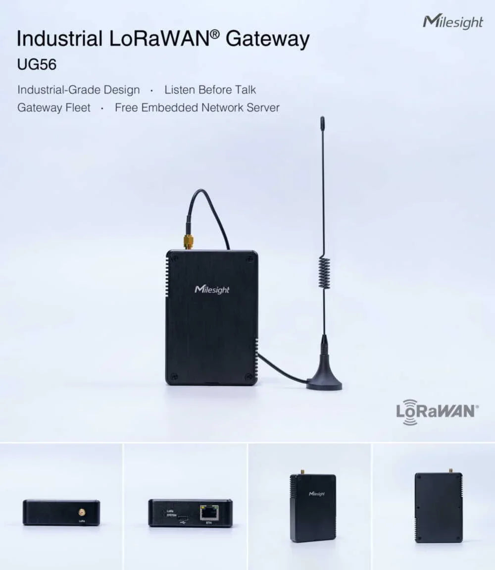Controllers - Milesight Industrial LoRawan® Gateway BACnet PoE Blind Spot Ap UG56
