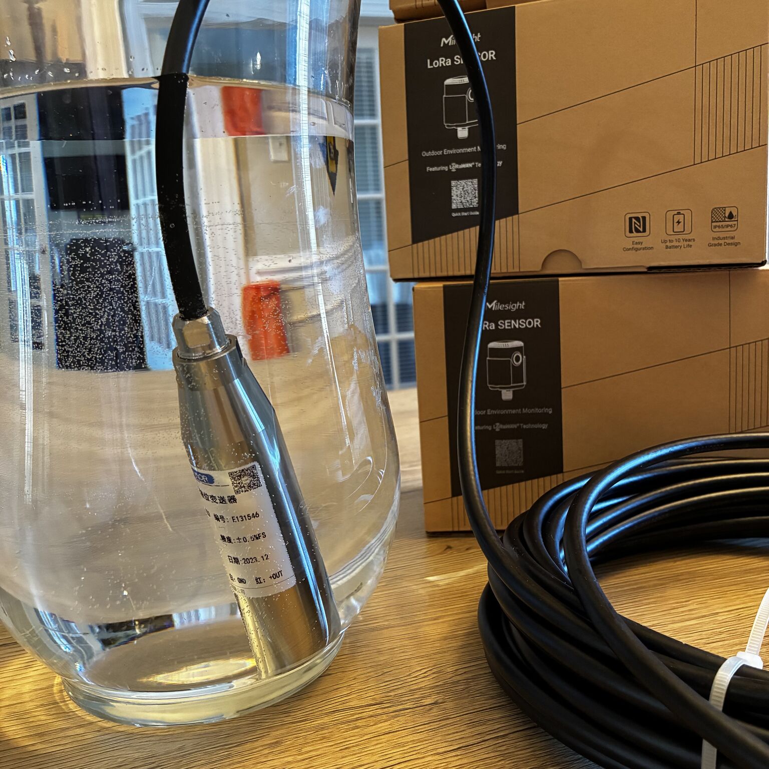 Sensors - Milesight IP67 Submersible Water Oil Liquid Level Sensor LoRa EM500-SWL