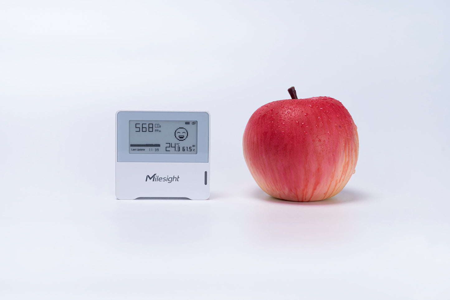 Sensors - Milesight Indoor Air Quality Monitor LoRa IAQ CO2 Relative Humidity eInk Battery