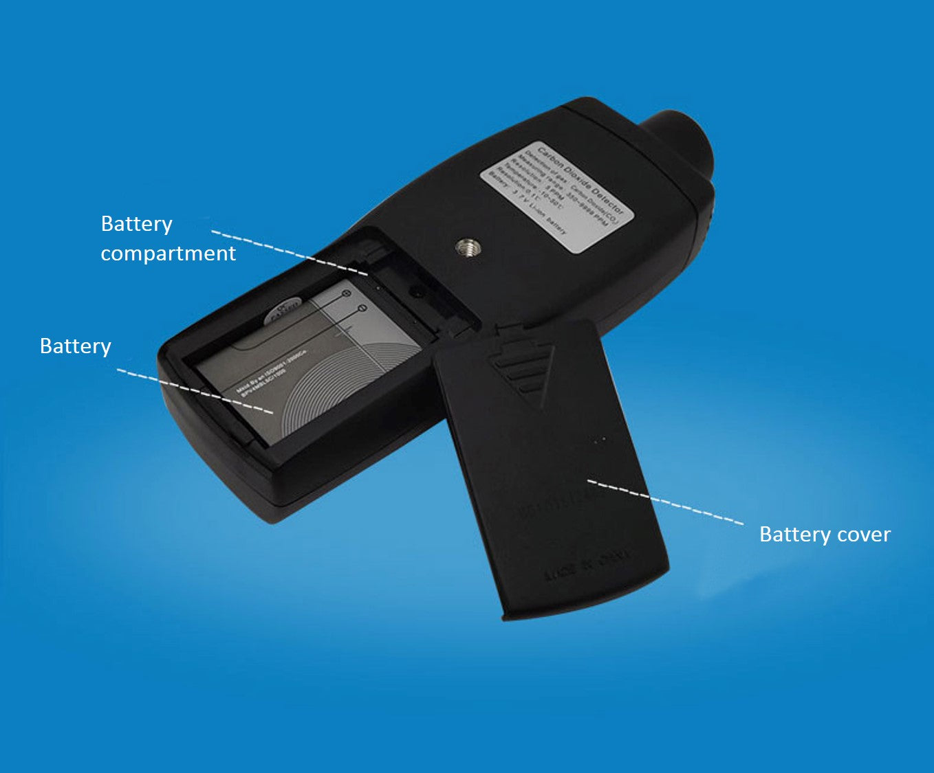Smart Sensor AR8200 CO2 Carbon Dioxide Detector LCD Flash Buzzer HVAC