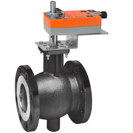 Belimo Ball Valve 3" 2-way Cv207 Config Actuator Spring-return 24V MFT/P