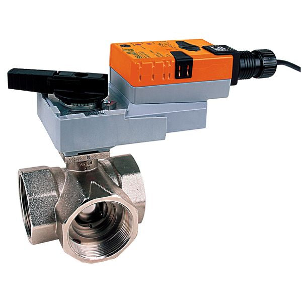 Belimo CCV 1¼" 3-way Cv25 Actuator Nonfail-safe 100-240V ON/OFF Float