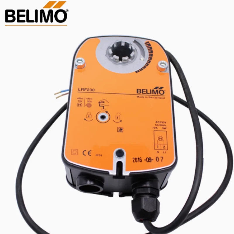 Damper Actuators - Belimo LRF230-S Fail-Safe Rotary Actuator 4Nm AC Open/Close 2 SPDT IP54