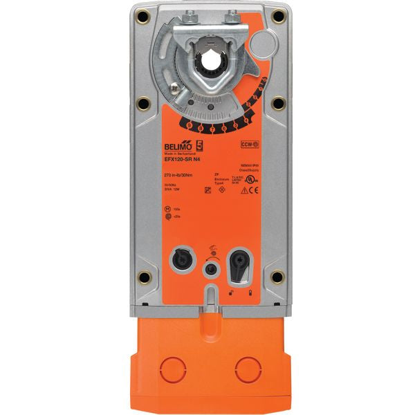 Belimo Damper Actuator 270 in-lb 30Nm Spring-return 100-240V 4 Modulating