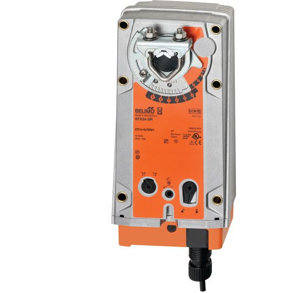 Belimo Config Damper Actuator 270 in-lb 30Nm Spring-return 24V Modulating