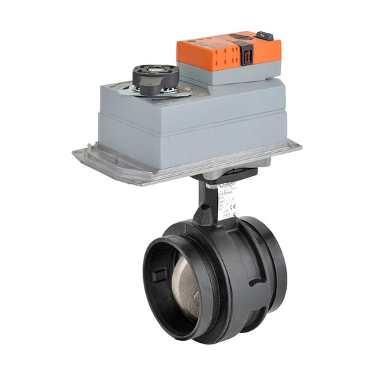 Belimo Butterfly Valve 6" 2-way Cv1800 Actuator Non-FS 24V ON/OFF Float