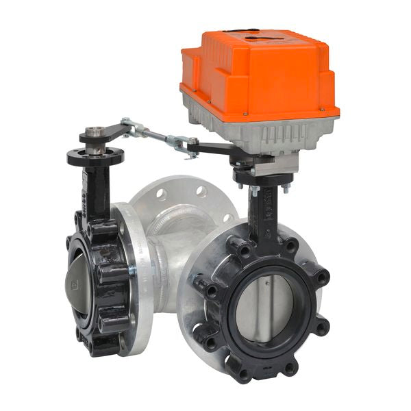 Belimo Butterfly Valve 4" 3-way Cv600 Actuator Fail-safe 24-240V SPDT IoT MFT/P