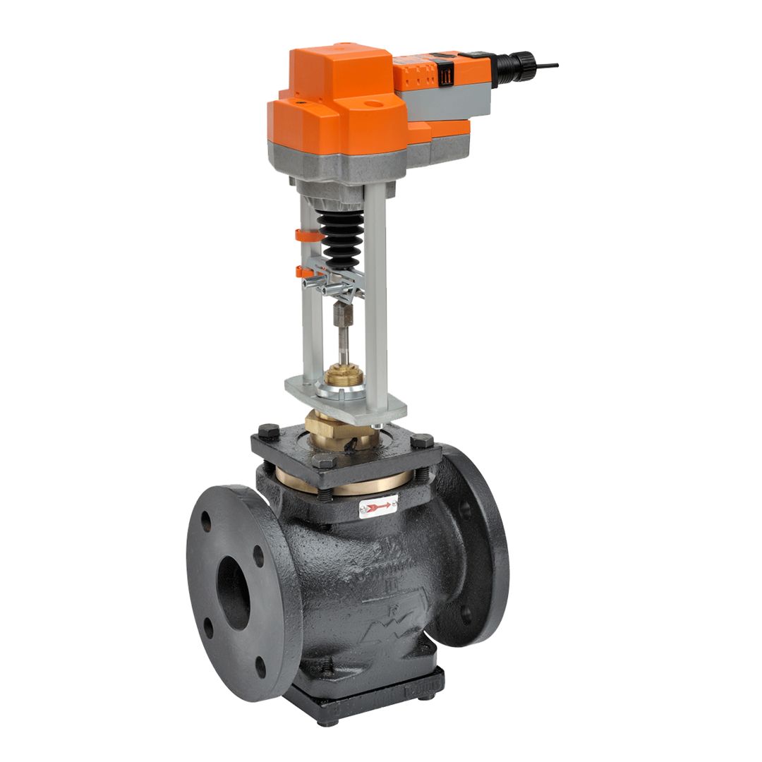 Belimo Globe Valve 5" 2-way Cv 263 Actuator Non-FS 100-240V ON/OFF Float