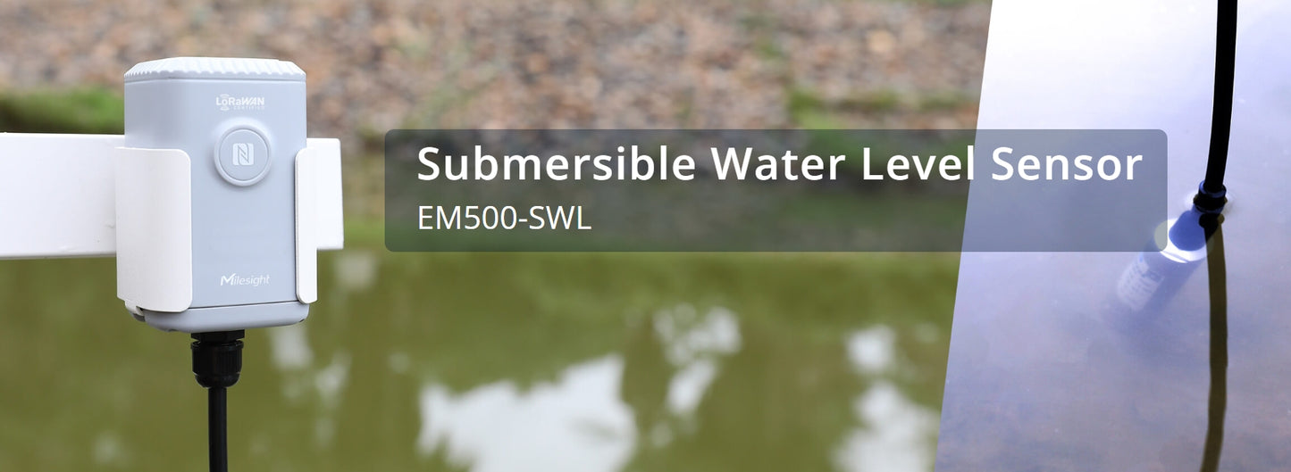 Milesight IP67 Submersible Water Oil Liquid Level Sensor LoRa EM500-SWL