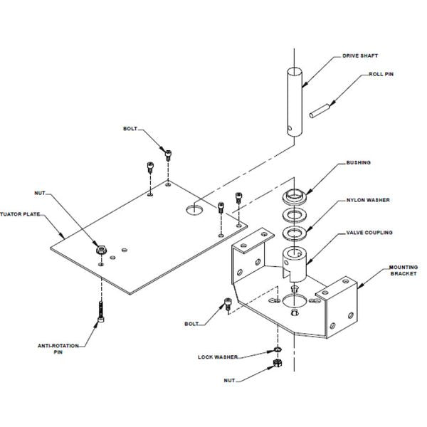 Belimo Retrofit Ball Valve Linkage for UBSP0004 HVAC Water-side HVAC