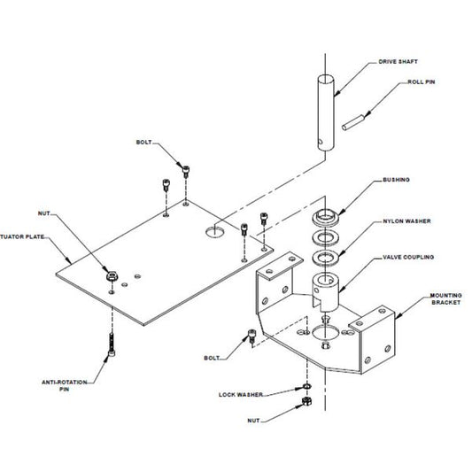 Belimo Retrofit Ball Valve Linkage for UBSP0004 HVAC Water-side HVAC