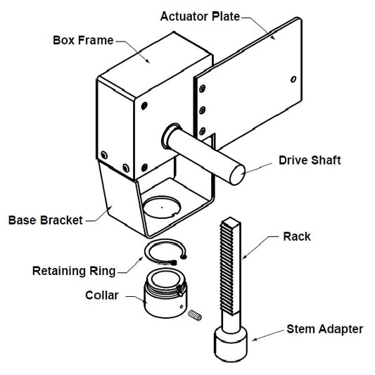 Belimo Valve Linkage for Belimo 4"-6" G6/G7..Sgl with Belimo Actuators